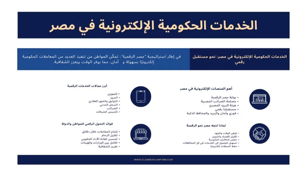 الخدمات الحكومية في مصر